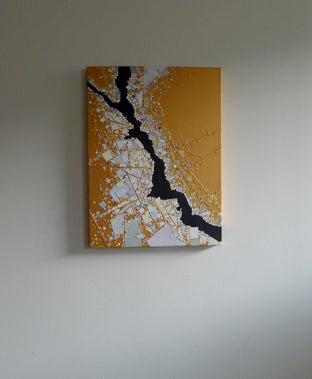 Original art for sale at UGallery.com | Tributary by Tomo Mori | $400 | mixed media artwork | 16' h x 12' w | photo 3