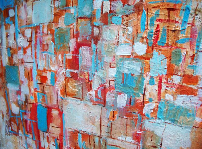 Tangerine Blues by Autumn Rose |  Context View of Artwork 