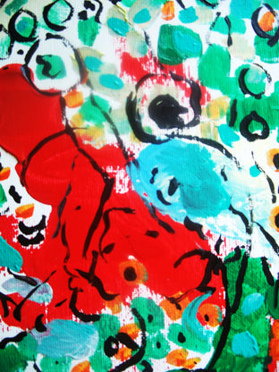 Original art for sale at UGallery.com | Flair by Autumn Rose | $350 | acrylic painting | 14' h x 11' w | photo 3