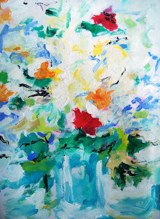 Morning Bouquet by Autumn Rose |  Side View of Artwork 