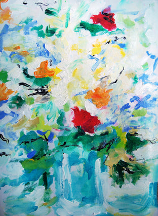 Original art for sale at UGallery.com | Morning Bouquet by Autumn Rose | $150 | acrylic painting | 12' h x 9' w | photo 2