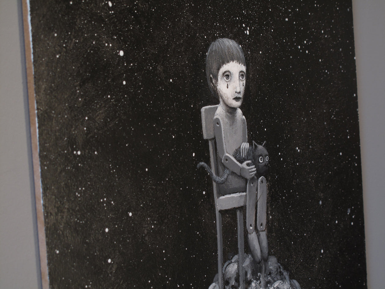 Contemplation by Krzysztof Iwin |  Closeup View of Artwork 