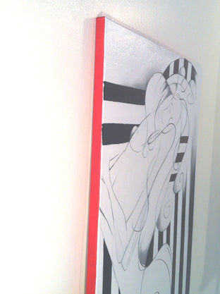 Original art for sale at UGallery.com | Curly Girl 1 by Sumner Crenshaw | $350 | oil painting | 24' h x 18' w | photo 2