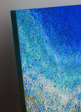 Original art for sale at UGallery.com | The Message from the Sea by Tomo Mori | $4,800 | mixed media artwork | 40' h x 40' w | thumbnail 2