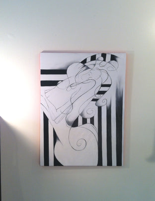 Original art for sale at UGallery.com | Curly Girl 1 by Sumner Crenshaw | $350 | oil painting | 24' h x 18' w | photo 3