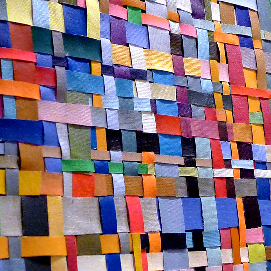 Weaving Our Hearts by Tomo Mori |  Closeup View of Artwork 