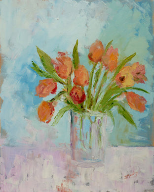 Original art for sale at UGallery.com | Mamma Mia Tulipani by Judy Mackey | $1,175 | oil painting | 30' h x 24' w | photo 1