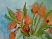 Original art for sale at UGallery.com | Mamma Mia Tulipani by Judy Mackey | $1,175 | oil painting | 30' h x 24' w | thumbnail 2