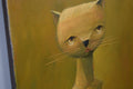 Original art for sale at UGallery.com | Lonely Kitten by Krzysztof Iwin | $1,600 | oil painting | 17.71' h x 13.77' w | thumbnail 2
