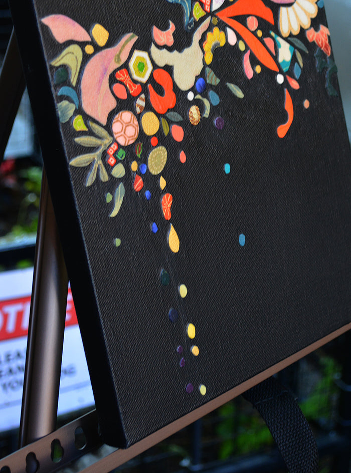 Kimono Soul (bird) by Tomo Mori |  Side View of Artwork 