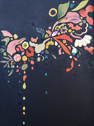 Original art for sale at UGallery.com | Kimono Soul (bird) by Tomo Mori | $725 | mixed media artwork | 12' h x 9' w | photo 1