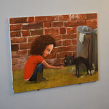 Original art for sale at UGallery.com | Meet by Krzysztof Iwin | $1,550 | acrylic painting | 11.81' h x 15.74' w | thumbnail 3