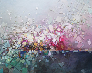 mixed media artwork by Tomo Mori titled Somewhere 1