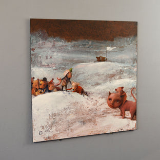 Original art for sale at UGallery.com | Collaborator by Krzysztof Iwin | $1,650 | acrylic painting | 15.74' h x 15.74' w | photo 3