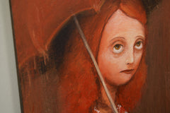 Original art for sale at UGallery.com | The Stranger by Krzysztof Iwin | $1,600 | acrylic painting | 15.74' h x 11.81' w | thumbnail 2