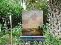 Original art for sale at UGallery.com | A Blushed Twilight by Gail Greene | $575 | oil painting | 20' h x 16' w | thumbnail 3