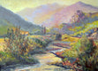 Original art for sale at UGallery.com | Evening in the Mountains by Suren Nersisyan | $925 | oil painting | 23' h x 31' w | thumbnail 1