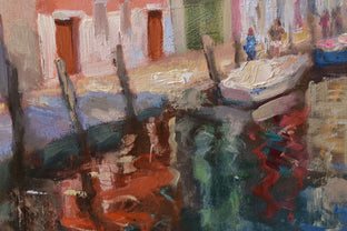 Reflections (Venice) by Oksana Johnson |   Closeup View of Artwork 