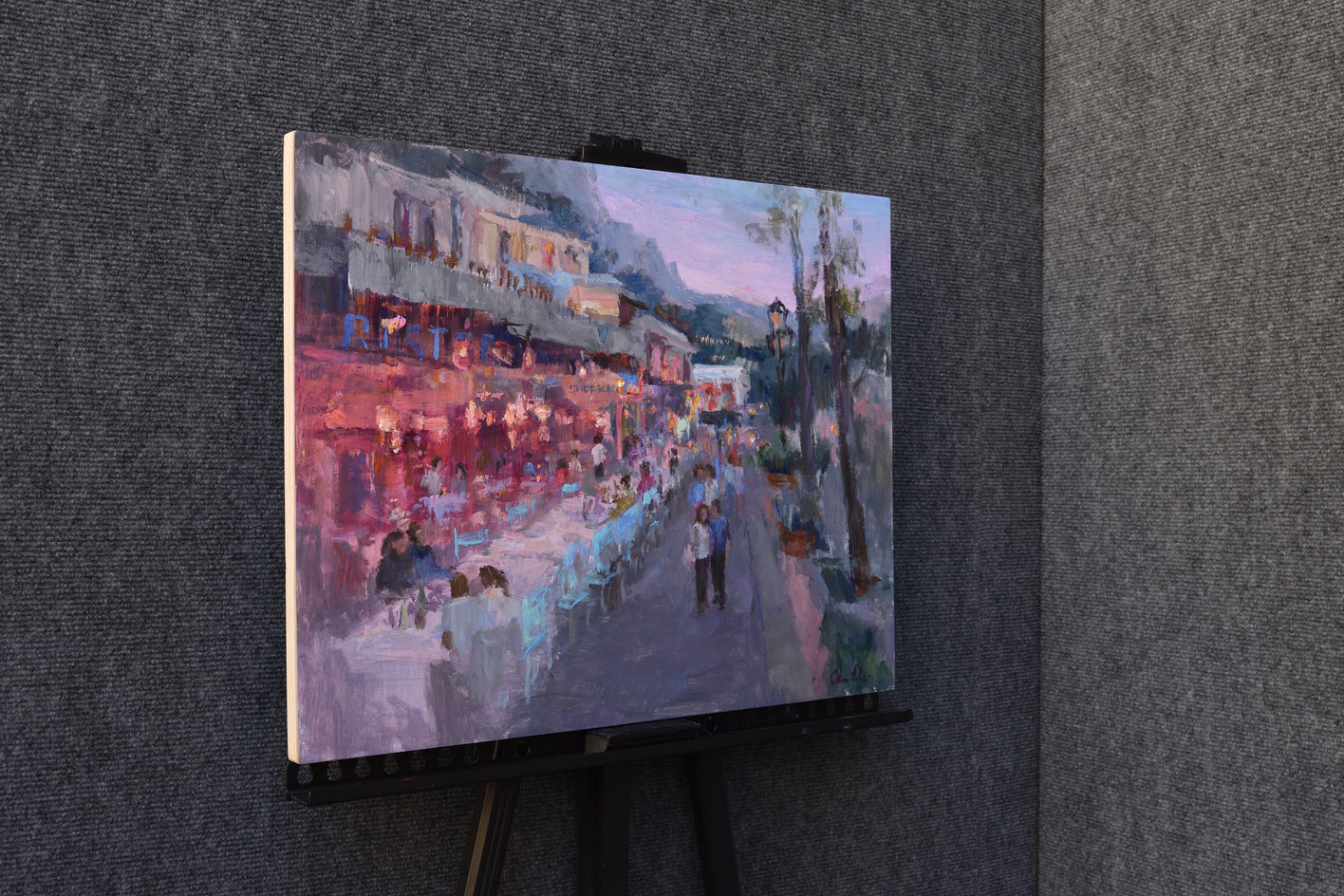 Out to Dinner by Oksana Johnson |  Context View of Artwork 