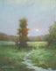 Original art for sale at UGallery.com | New England Moonrise by Gail Greene | $300 | oil painting | 10' h x 8' w | thumbnail 1