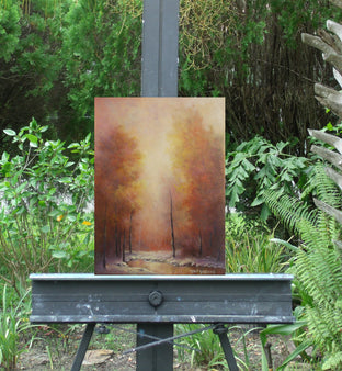 Original art for sale at UGallery.com | Autumn's Fire by Gail Greene | $350 | oil painting | 12' h x 9' w | photo 4