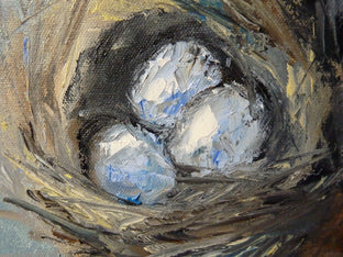 Original art for sale at UGallery.com | Nest by Judy Mackey | $375 | oil painting | 10' h x 10' w | photo 4