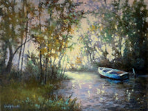 Original art for sale at UGallery.com | Catching the Light by Gail Greene | $475 | oil painting | 12' h x 16' w | thumbnail 1