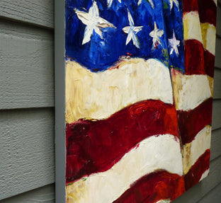 Stars by Judy Mackey |  Side View of Artwork 