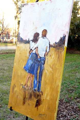 Original art for sale at UGallery.com | Back Pocket by Judy Mackey | $575 | oil painting | 24' h x 12' w | photo 3