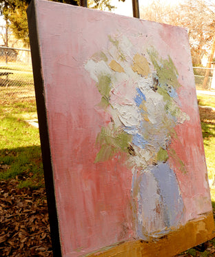 First Blush by Judy Mackey |  Side View of Artwork 