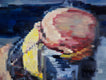 Original art for sale at UGallery.com | Young Man in Paris Carrying Sack by Warren Keating | $2,275 | oil painting | 36' h x 48' w | thumbnail 2