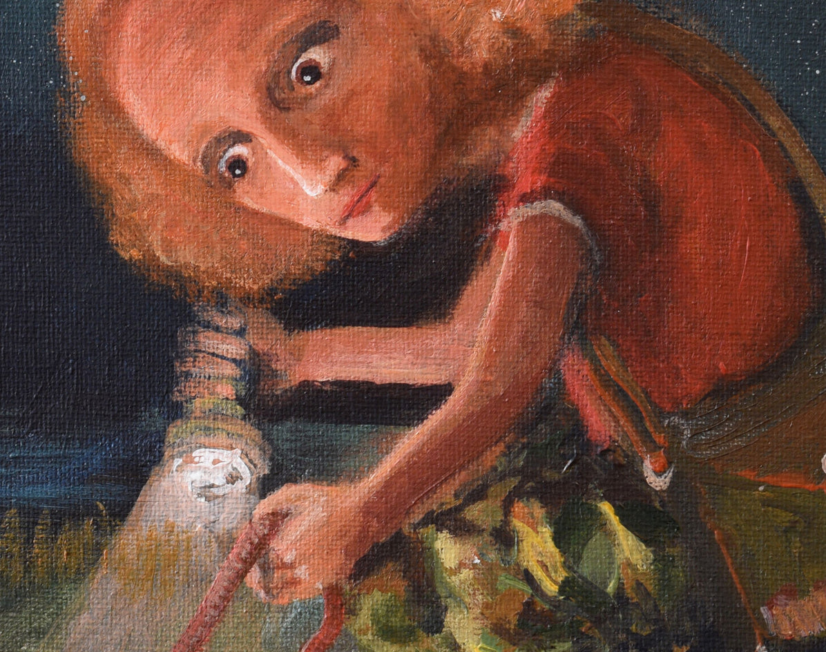 Earthworms by Krzysztof Iwin |  Closeup View of Artwork 