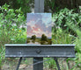 Original art for sale at UGallery.com | Light at Dusk by Gail Greene | $300 | oil painting | 10' h x 8' w | thumbnail 3