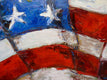 Original art for sale at UGallery.com | Flag by Judy Mackey | $1,625 | oil painting | 30' h x 30' w | thumbnail 3