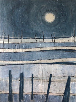 With Twilight Near V by Pat Forbes |   Closeup View of Artwork 