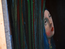 Original art for sale at UGallery.com | Desire by Krzysztof Iwin | $1,000 | oil painting | 16' h x 12' w | thumbnail 2