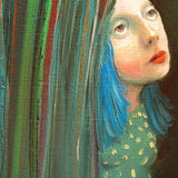 Original art for sale at UGallery.com | Desire by Krzysztof Iwin | $1,000 | oil painting | 16' h x 12' w | thumbnail 4