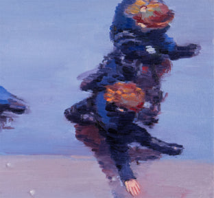 Original art for sale at UGallery.com | Students Walking on St. Germain in Paris by Warren Keating | $550 | oil painting | 11' h x 14' w | photo 2