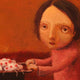 Original art for sale at UGallery.com | White Ladybugs by Krzysztof Iwin | $975 | acrylic painting | 14' h x 18' w | thumbnail 4