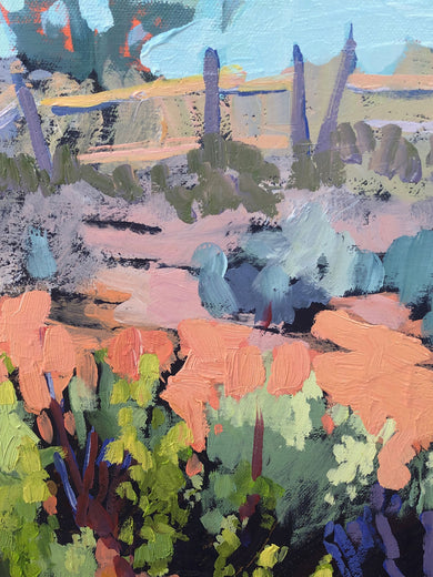 Albuquerque Desert by Tara Zalewsky-Nease |   Closeup View of Artwork 