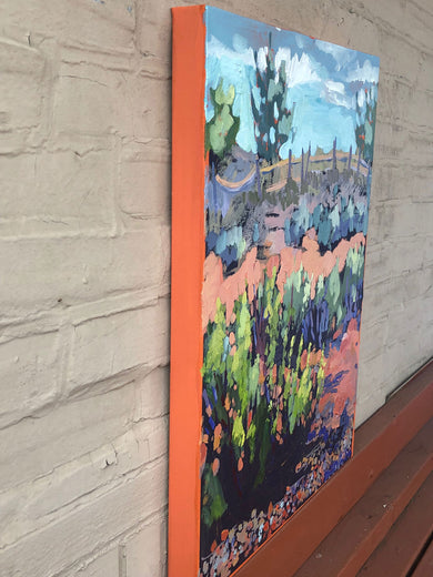 Albuquerque Desert by Tara Zalewsky-Nease |  Side View of Artwork 