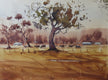 Original art for sale at UGallery.com | Road to the Forest by Swarup Dandapat | $650 | watercolor painting | 13.7' h x 18.9' w | thumbnail 1