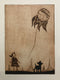 Original art for sale at UGallery.com | Native on a String by Doug Lawler | $325 | printmaking | 10' h x 8' w | thumbnail 1