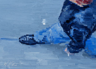 Smoking Parisians Walking Down St. Germain by Warren Keating |  Context View of Artwork 