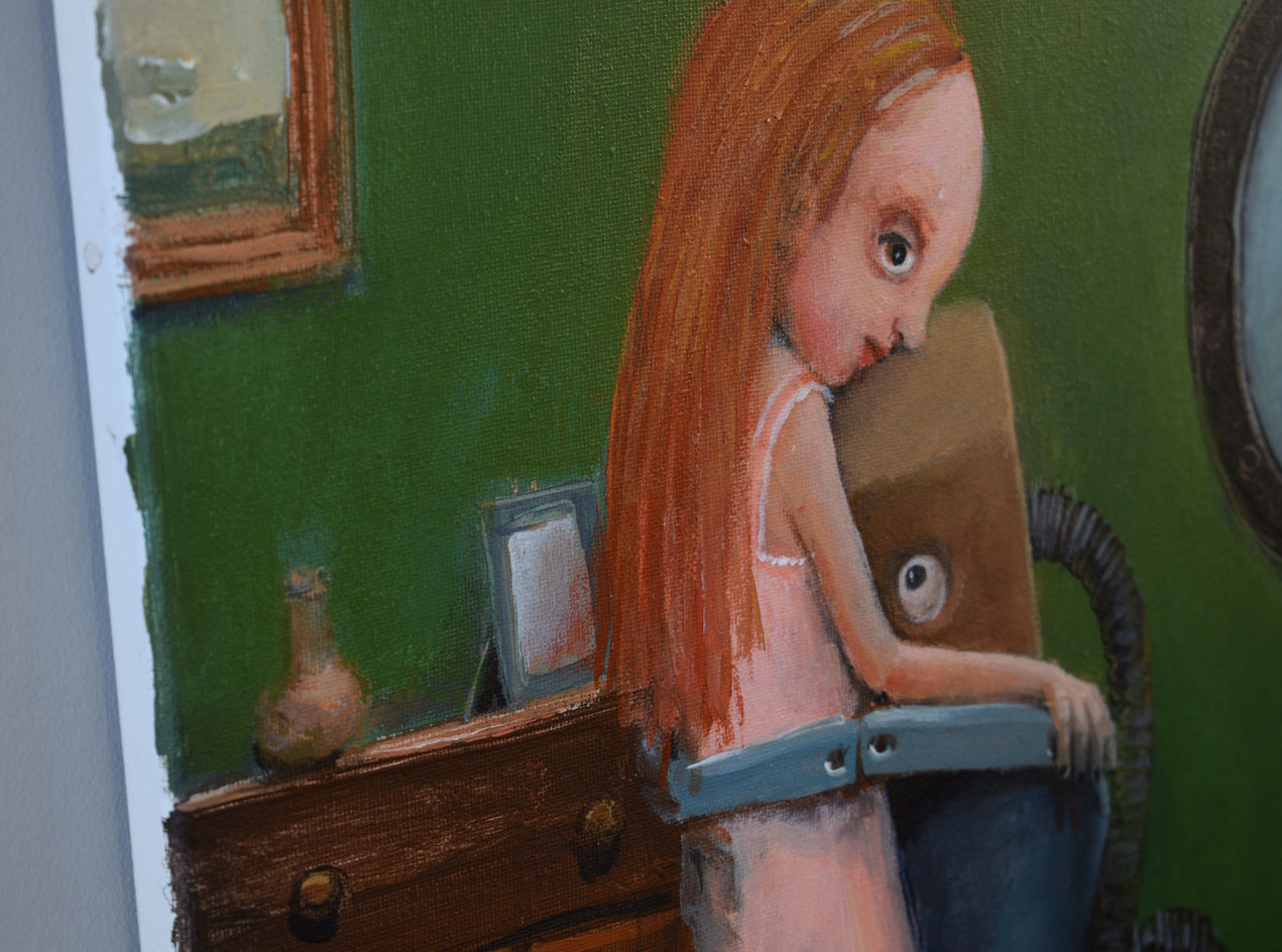 Repentance by Krzysztof Iwin |  Side View of Artwork 