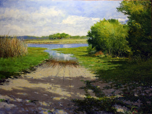 Original art for sale at UGallery.com | Lake Mullet by Kent Sullivan | $1,650 | oil painting | 18' h x 24' w | photo 1