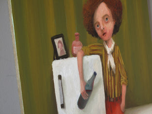 Original art for sale at UGallery.com | Refrigerator by Krzysztof Iwin | $1,150 | acrylic painting | 15.75' h x 11.81' w | photo 4