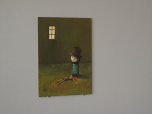 Original art for sale at UGallery.com | Emptiness by Krzysztof Iwin | $1,250 | oil painting | 15.75' h x 11.81' w | photo 3