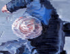 Original art for sale at UGallery.com | Parisian in Black with White Hair by Warren Keating | $1,400 | oil painting | 18' h x 24' w | thumbnail 2