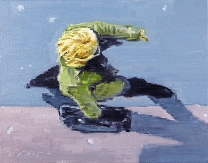 Blonde in Green Jacket in Paris by Warren Keating | Artwork Main Image